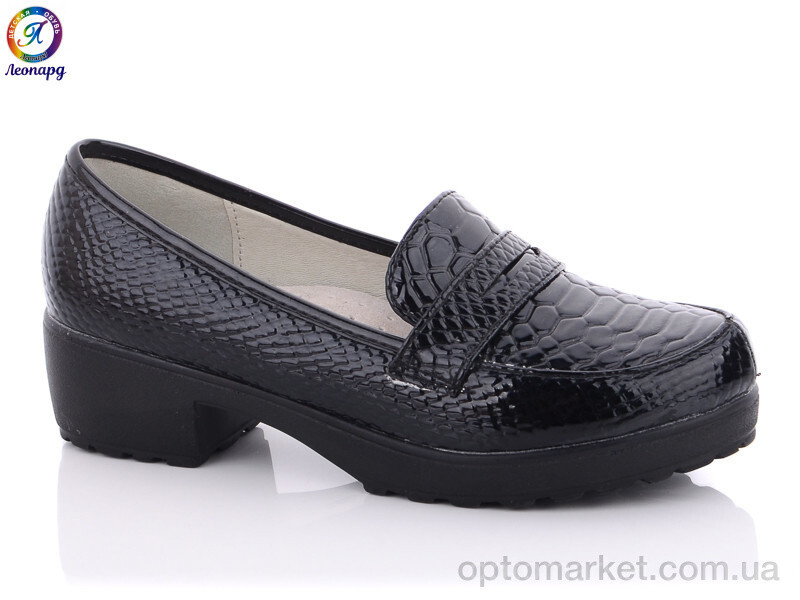 Купить Туфлі дитячі LX365-1 Леопард чорний, фото 2