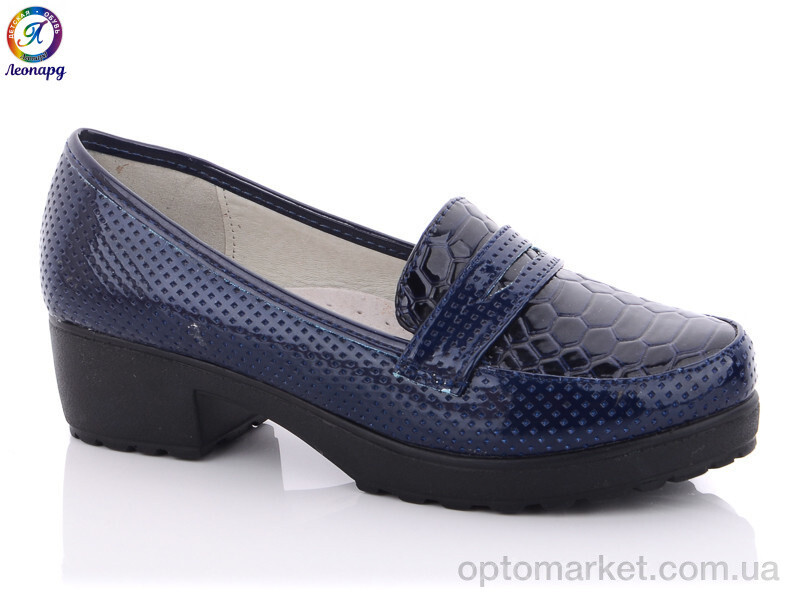 Купить Туфлі дитячі LX365-2 Леопард синій, фото 2