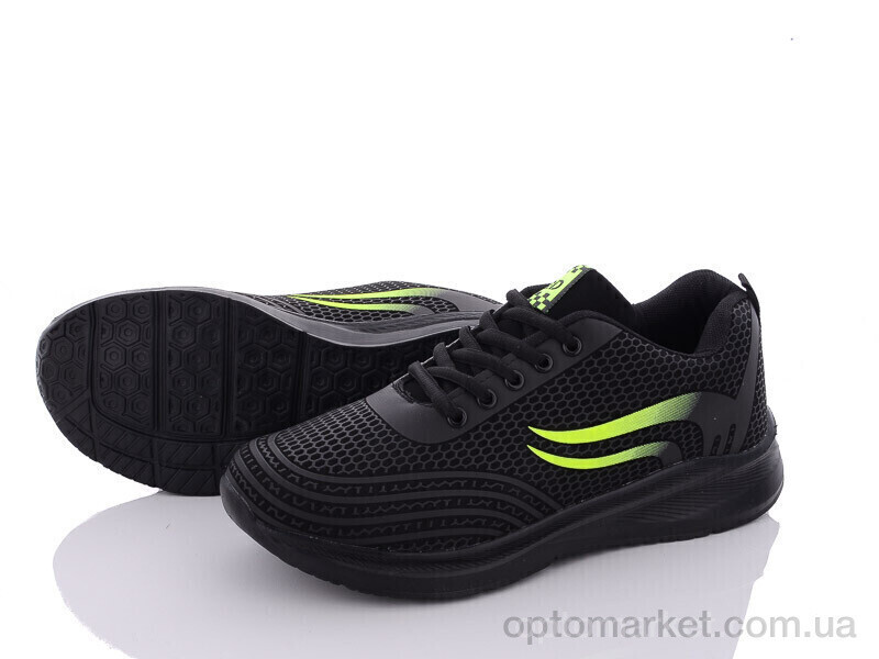 Купить Кросівки чоловічі M203 black-green LQD чорний, фото 2