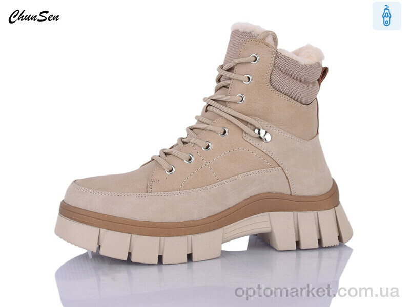 Купить Черевики жіночі M385-7 Chunsen бежевий, фото 2