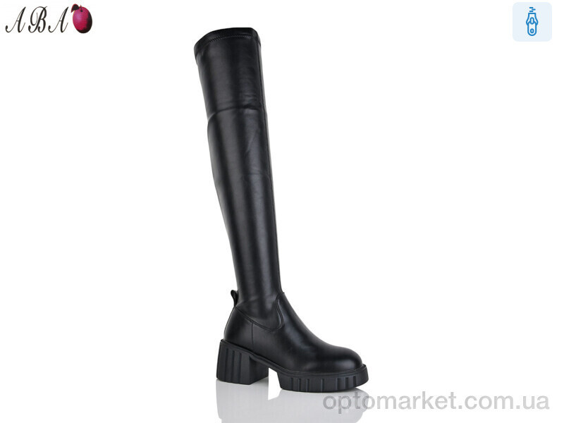 Купить Ботфорти жіночі M605 Алена Ван чорний, фото 2