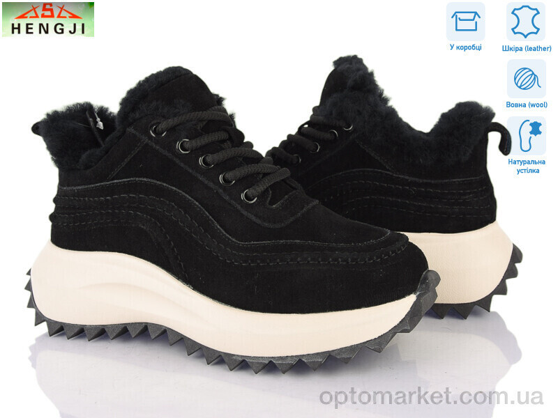 Купить Кросівки жіночі M636-1 Hengji чорний, фото 2