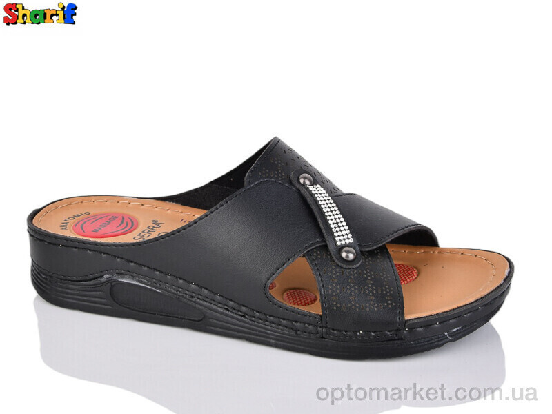 Купить Шльопанці жіночі ME1141-3 Serra чорний, фото 2