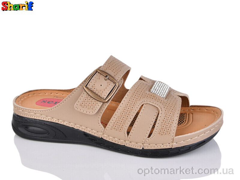 Купить Шльопанці жіночі ME1402-2 Serra коричневий, фото 2