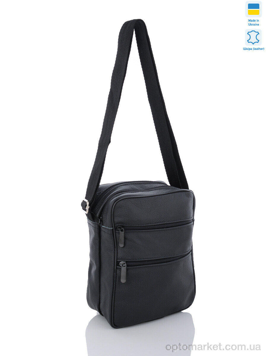 Купить Сумка чоловіча MSJR-UA-2ZM-Big black NOVA VIDNOVA чорний, фото 3