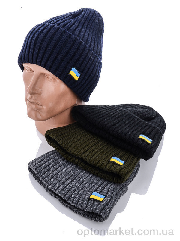 Купить Шапка чоловічі N002-1 mix Королева мікс, фото 2