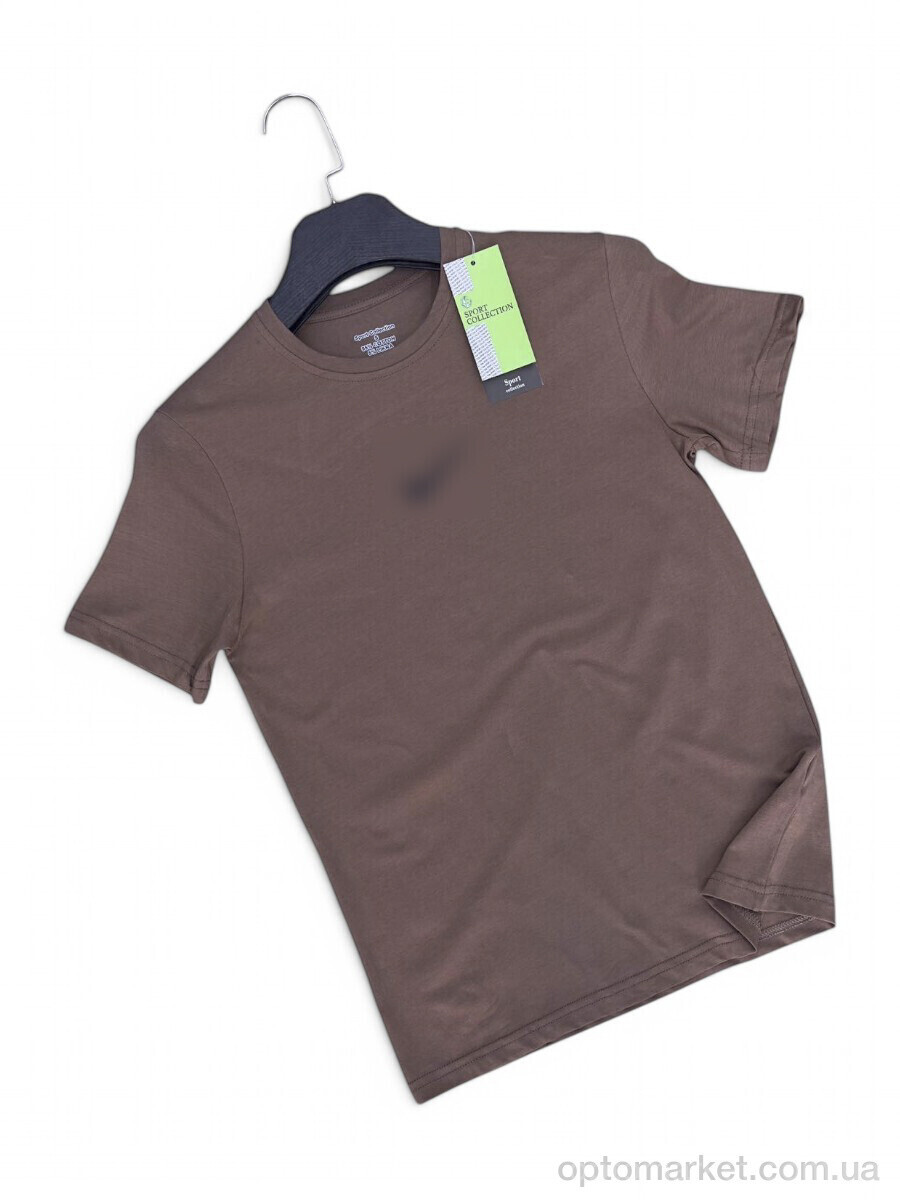 Купить Футболка чоловічі N004 brown N.ke коричневий, фото 3