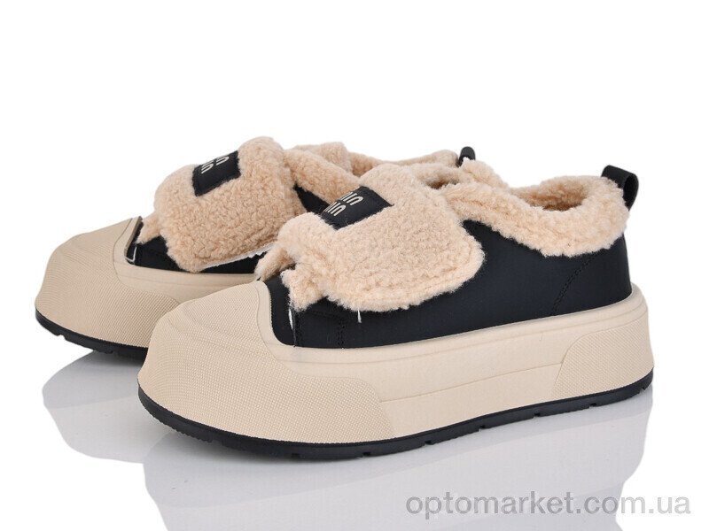 Купить Кеди жіночі N043 Loretta чорний, фото 2