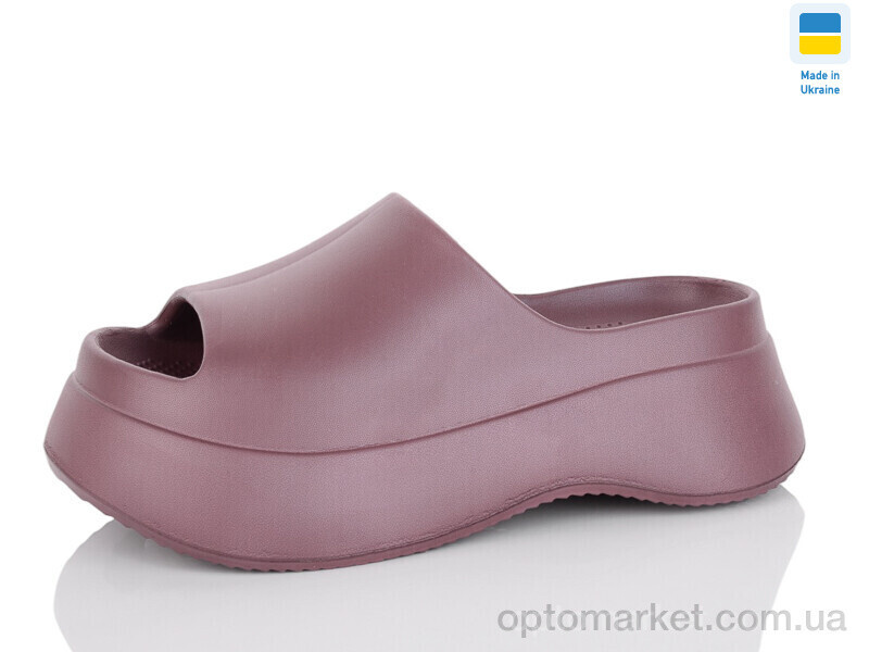 Купить Шльопанці жіночі N141 шоколадний Lot Shoes бордовий, фото 2