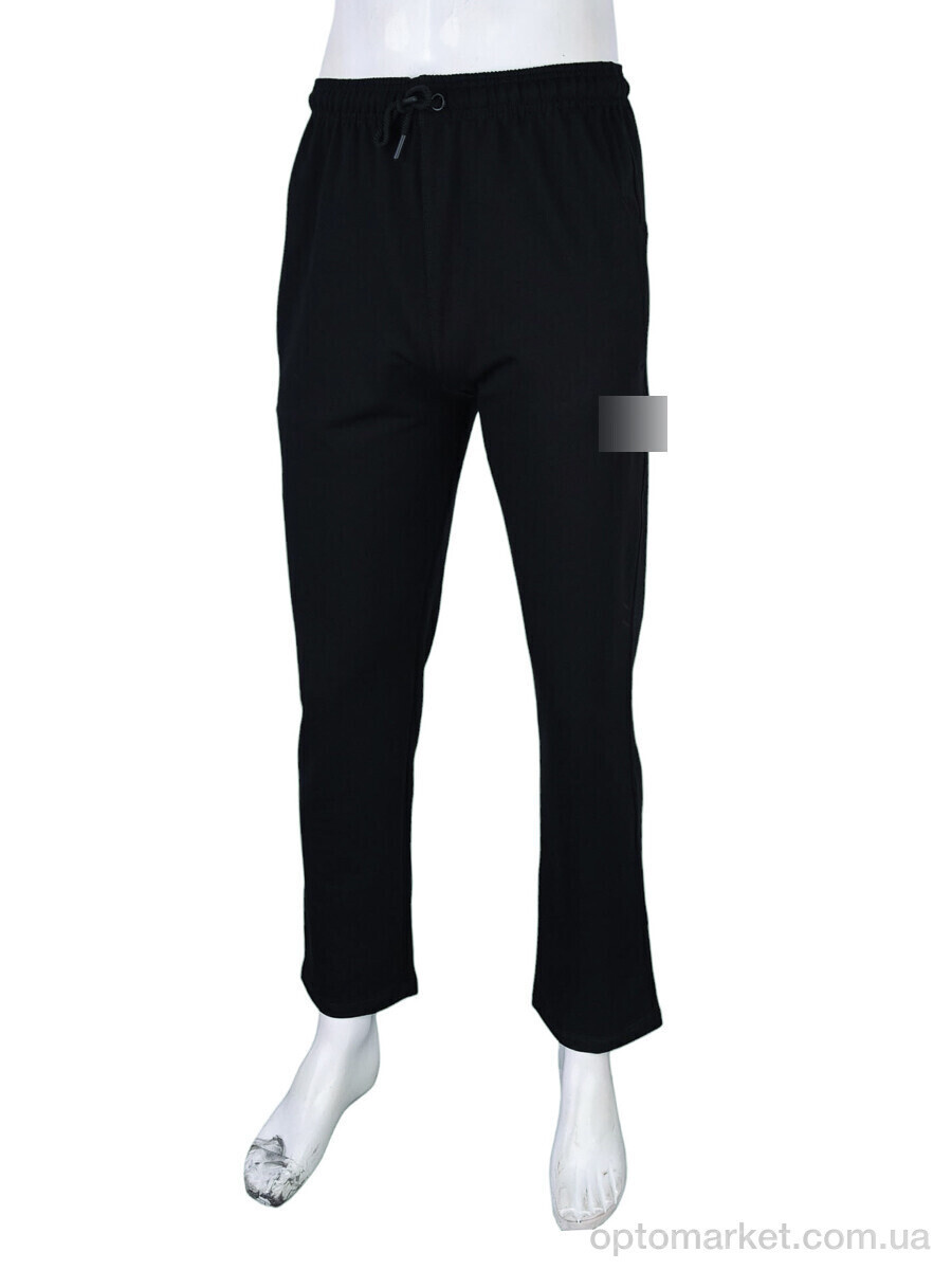 Купить Спортивні штаны чоловічі N201 black U_A.mo.r чорний, фото 3