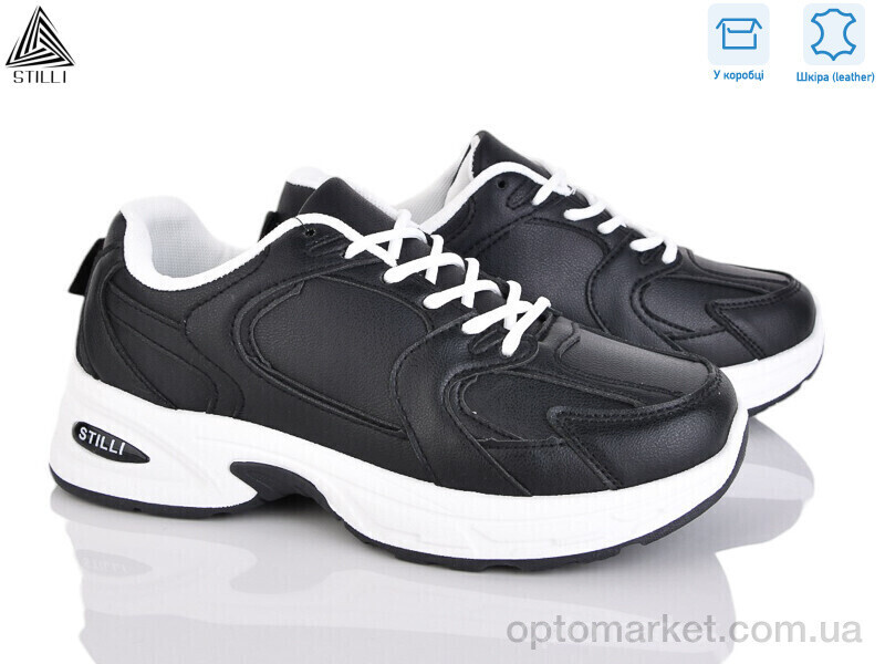 Купить Кросівки жіночі N300-7 шкіра піна Stilli чорний, фото 2