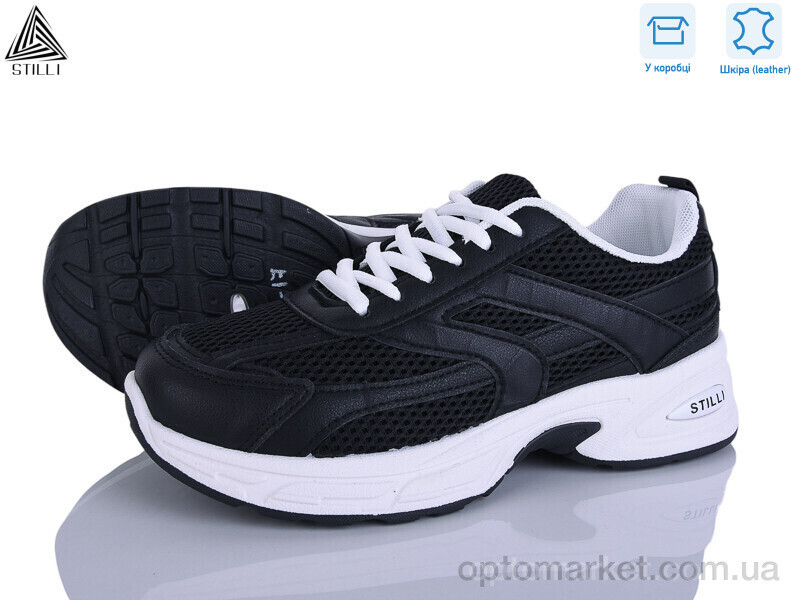Купить Кросівки жіночі N360-17 шкіра Stilli чорний, фото 2