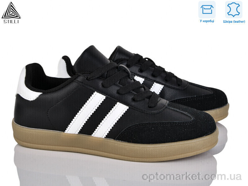 Купить Кросівки жіночі NA10-3 шкіра Stilli чорний, фото 2