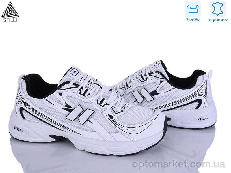 Купить Кросівки чоловічі NB610-4 шкіра піна Stilli білий, фото 2