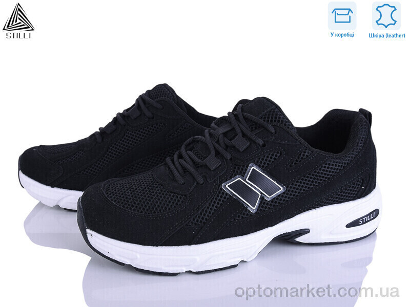 Купить Кросівки чоловічі NB620-6R шкіра піна Stilli чорний, фото 2