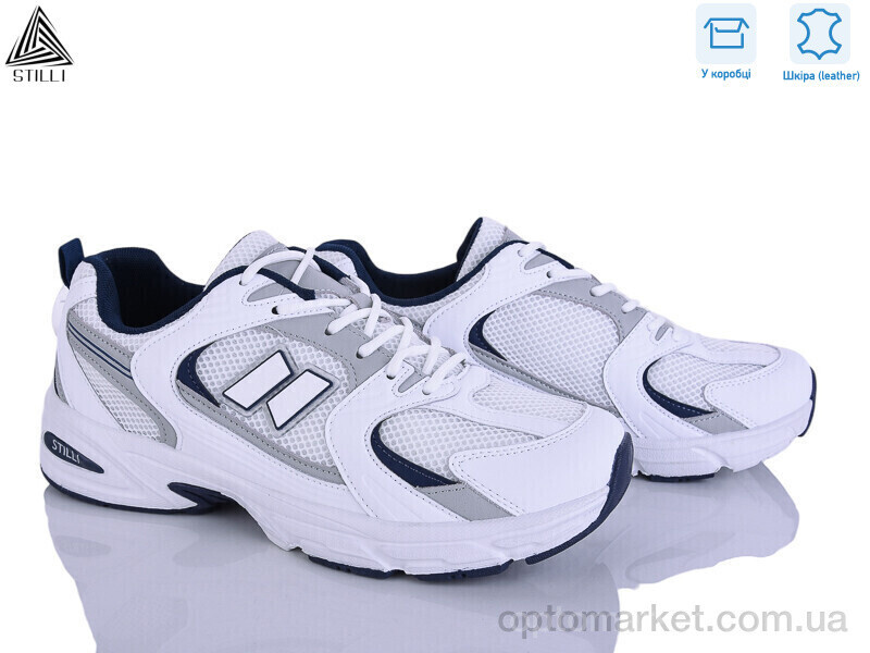 Купить Кросівки чоловічі NB640-7 шкіра піна Stilli білий, фото 2