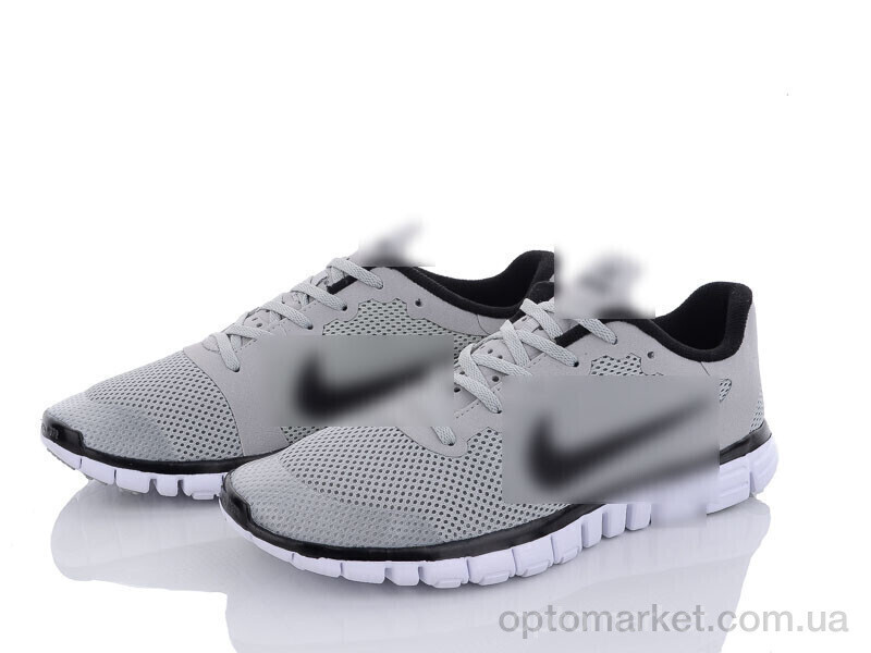 Купить Кросівки чоловічі NK free 3.0 grey N.ke сірий, фото 4