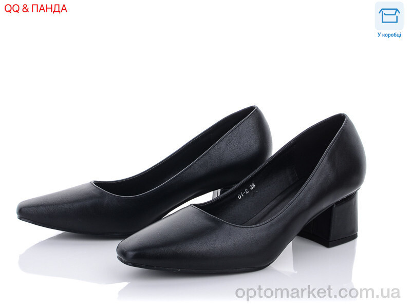 Купить Туфлі жіночі O1-2 QQ shoes чорний, фото 2