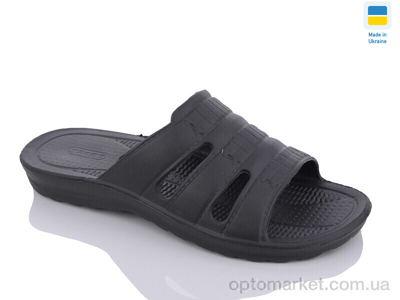 Купить Шльопанці чоловічі П15 чорний DS чорний, фото 2