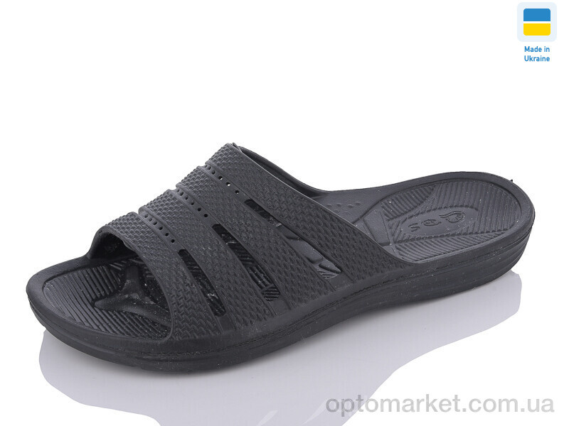 Купить Шльопанці чоловічі П41 чорний DS чорний, фото 2