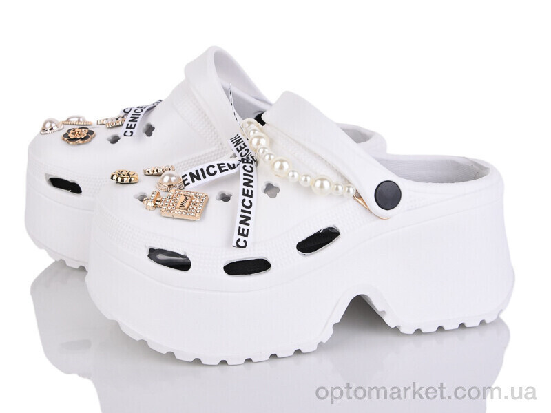 Купить Крокси жіночі PA111-2 Horoso білий, фото 2