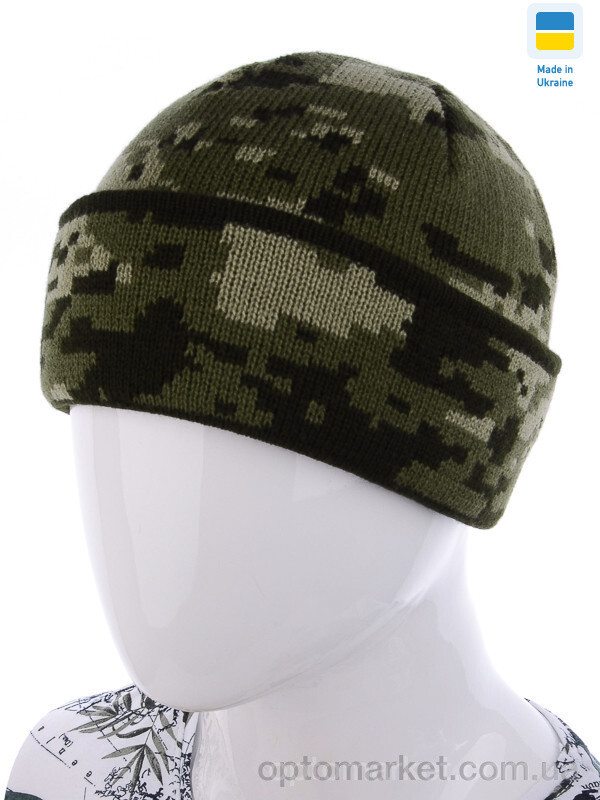 Купить Шапка чоловічі Пиксель armi mix флис Red Hat хакі, фото 2