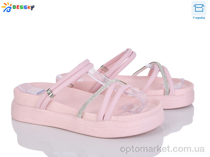 Купить Шльопанці жіночі PL4796-4 E.C.Shine рожевий, фото 2