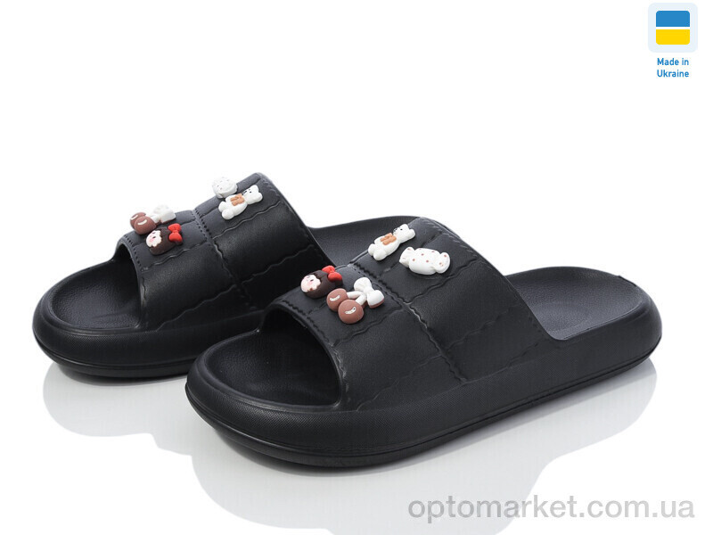 Купить Шльопанці жіночі ПЖ52 чорний DS чорний, фото 2