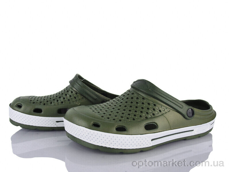 Купить Крокси чоловічі Q15-5 Hongquan зелений, фото 2