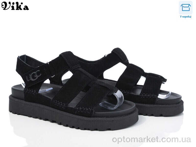 Купить Босоніжки жіночі Q6-1 Vika чорний, фото 2