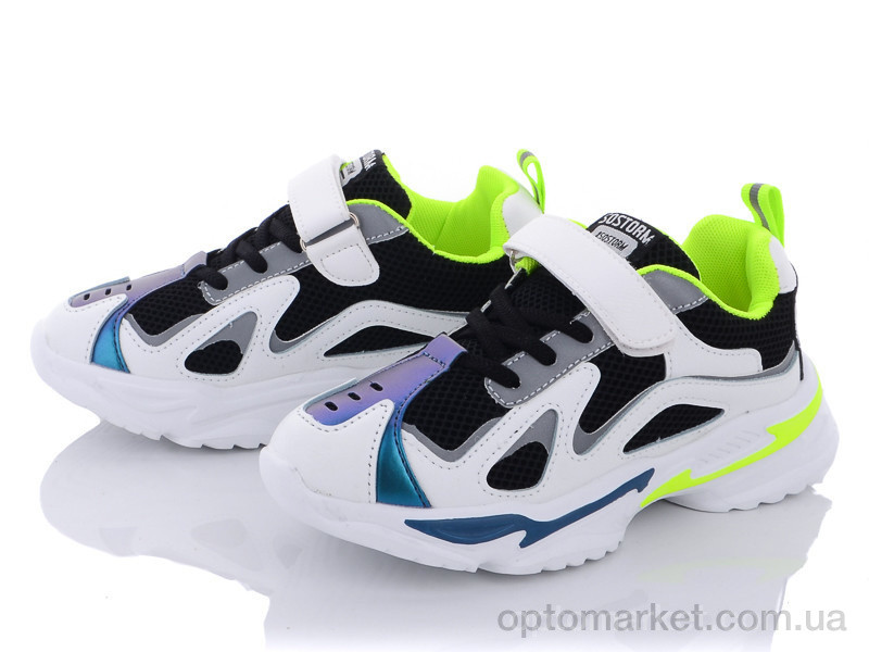 Купить Кросівки дитячі Q73-801 white-black Angel чорний, фото 3