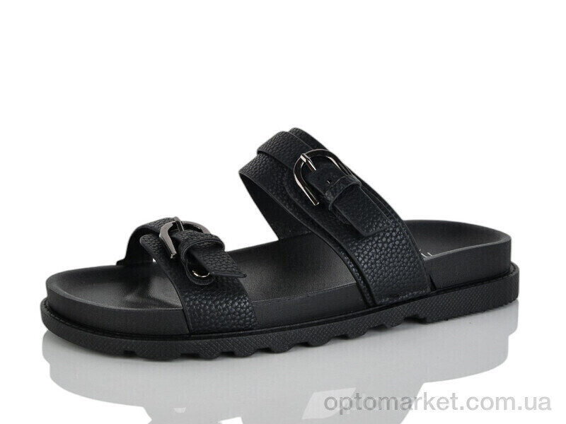 Купить Шльопанці жіночі QQ110-1 Панда чорний, фото 2