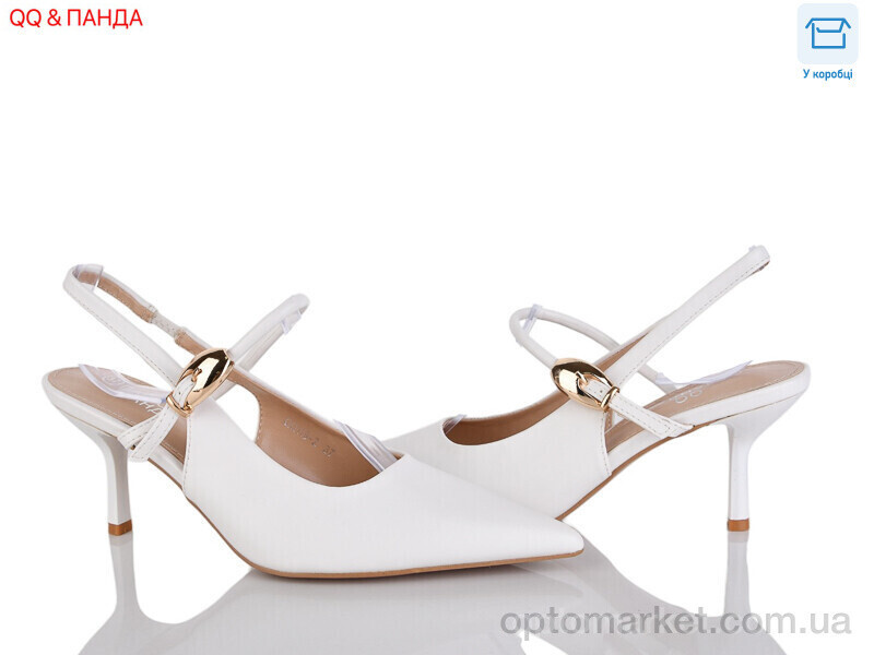 Купить Туфлі жіночі QQ119-2 Панда білий, фото 2