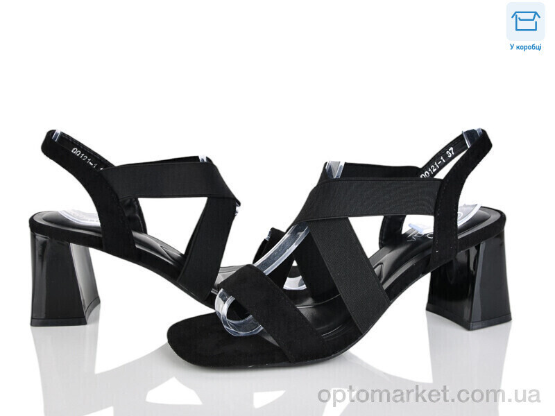 Купить Босоніжки жіночі QQ121-1 Панда чорний, фото 2