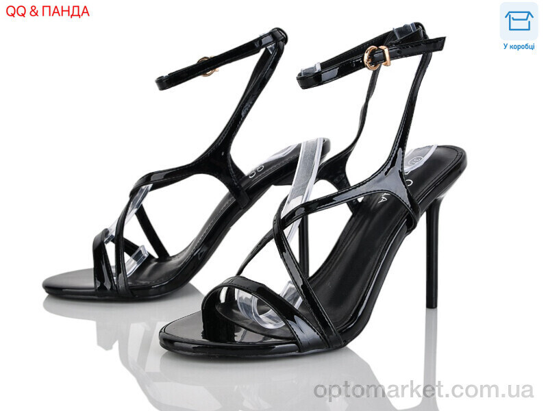 Купить Босоніжки жіночі QQ126-1 Панда чорний, фото 2