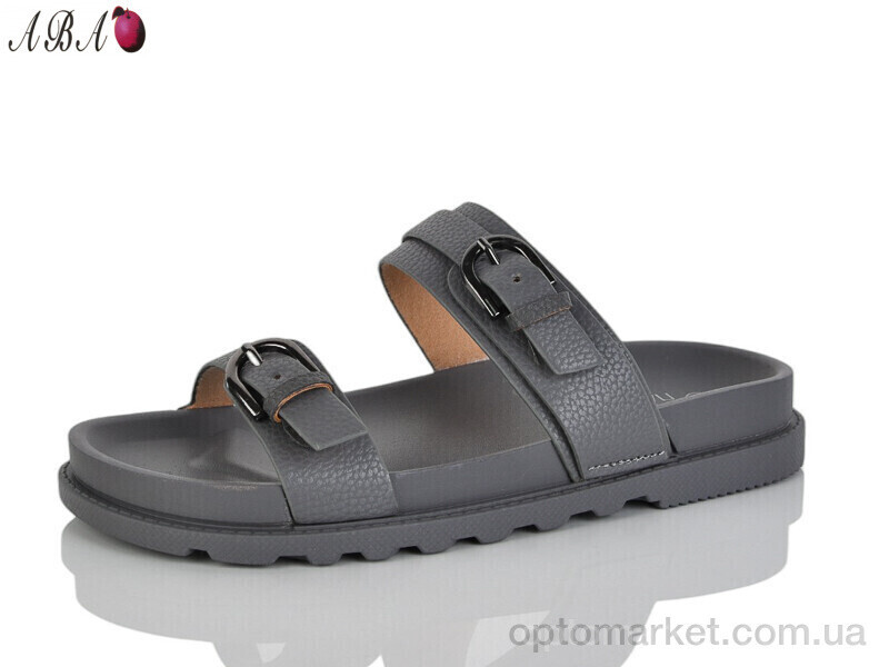 Купить Шльопанці жіночі QQ1ABA10-3 Панда сірий, фото 2