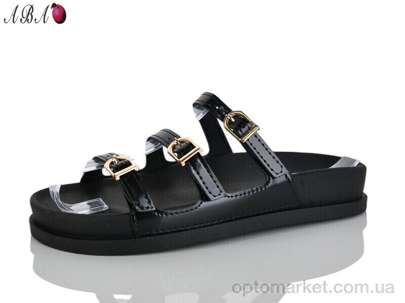 Купить Шльопанці жіночі QQ1ABA11-1 Панда чорний, фото 2