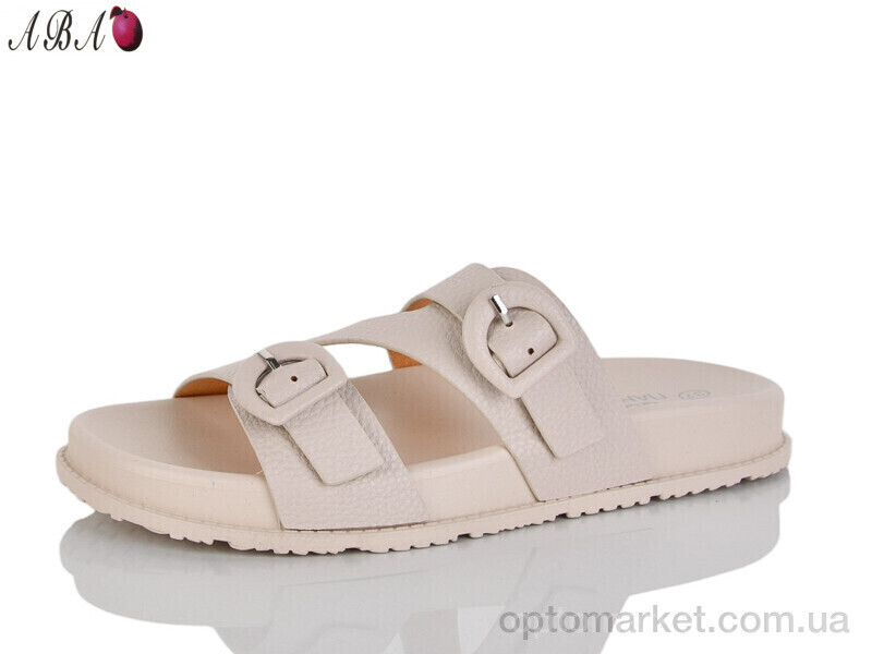 Купить Шльопанці жіночі QQ1ABA12-3 Панда бежевий, фото 2