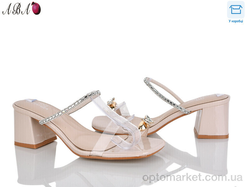 Купить Шльопанці жіночі QQ1ABA23-3 Панда бежевий, фото 2