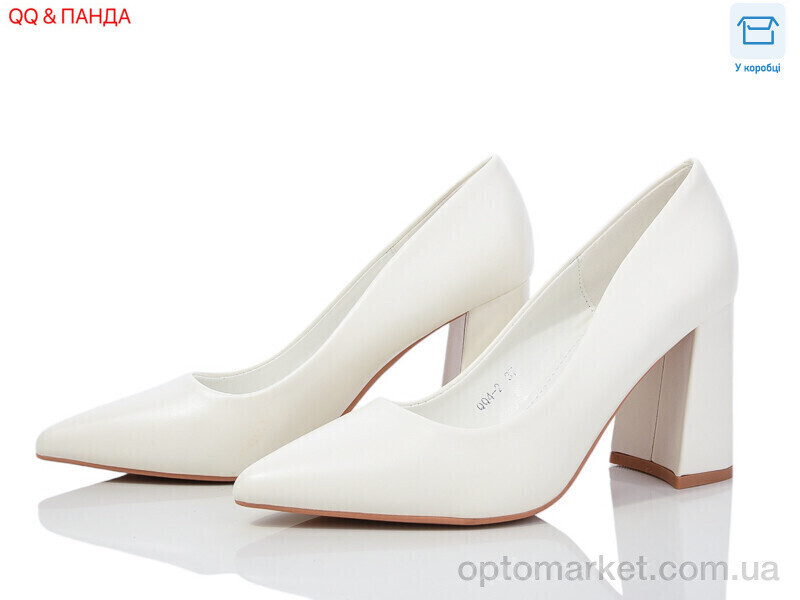Купить Туфлі жіночі QQ4-2 Панда білий, фото 2