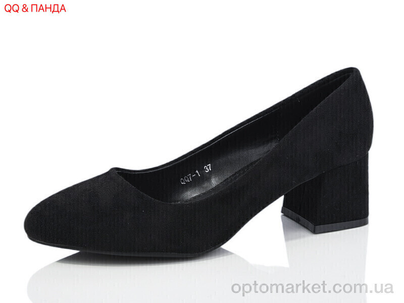 Купить Туфлі жіночі QQ7-1 Панда чорний, фото 2