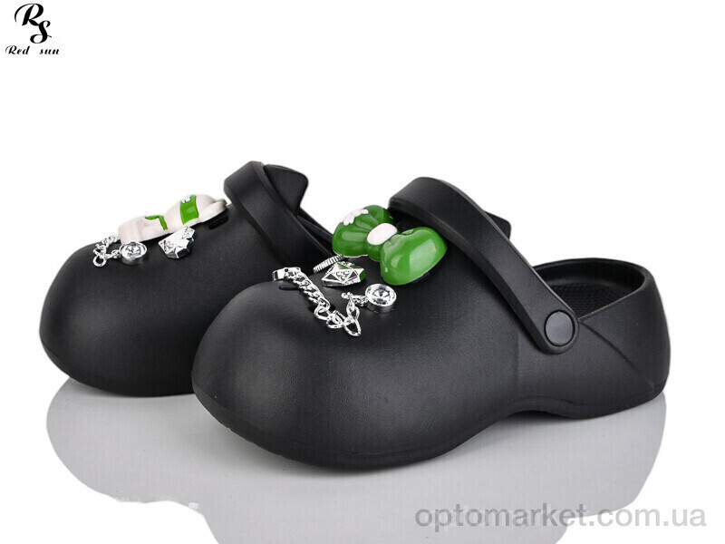 Купить Крокси жіночі QQ72-1 Панда чорний, фото 2