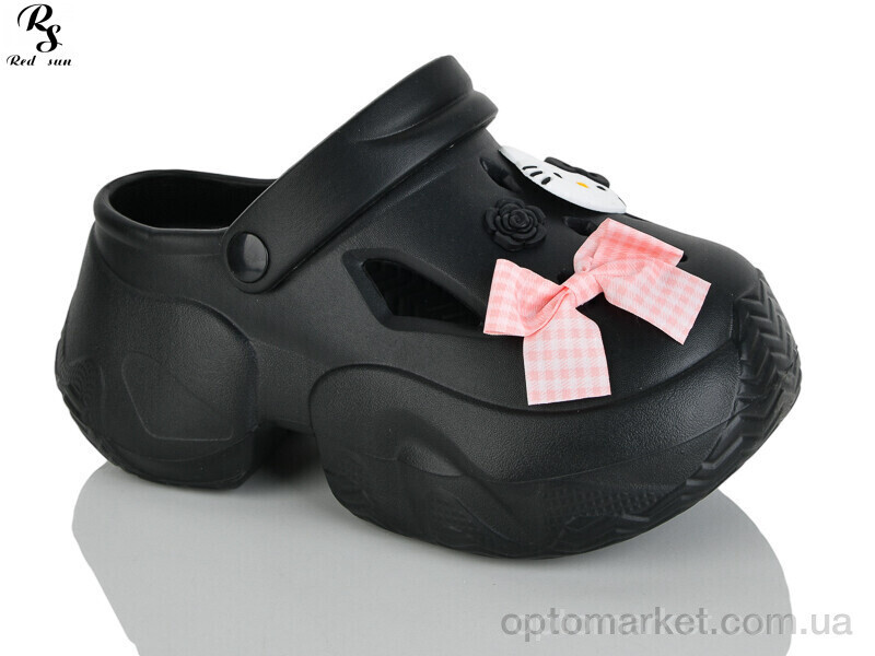 Купить Крокси жіночі QQ82-1 Red Sun чорний, фото 2