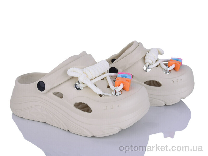 Купить Крокси дитячі QQ90-3 Alimama-Girnaive бежевий, фото 2