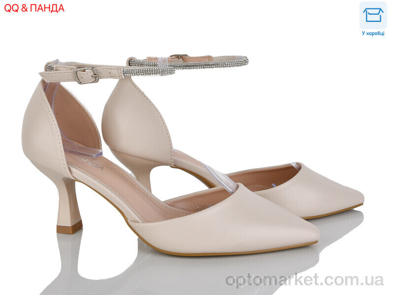 Купить Туфлі жіночі QQ93-3 Панда бежевий, фото 2