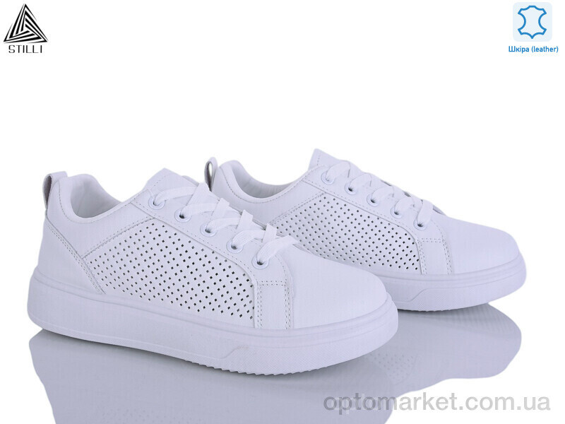 Купить Кросівки жіночі R100-1 шкіра Stilli білий, фото 2