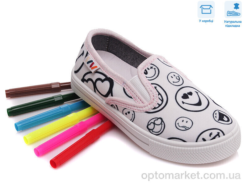 Купить Сліпони дитячі R107850344 Weestep білий, фото 4