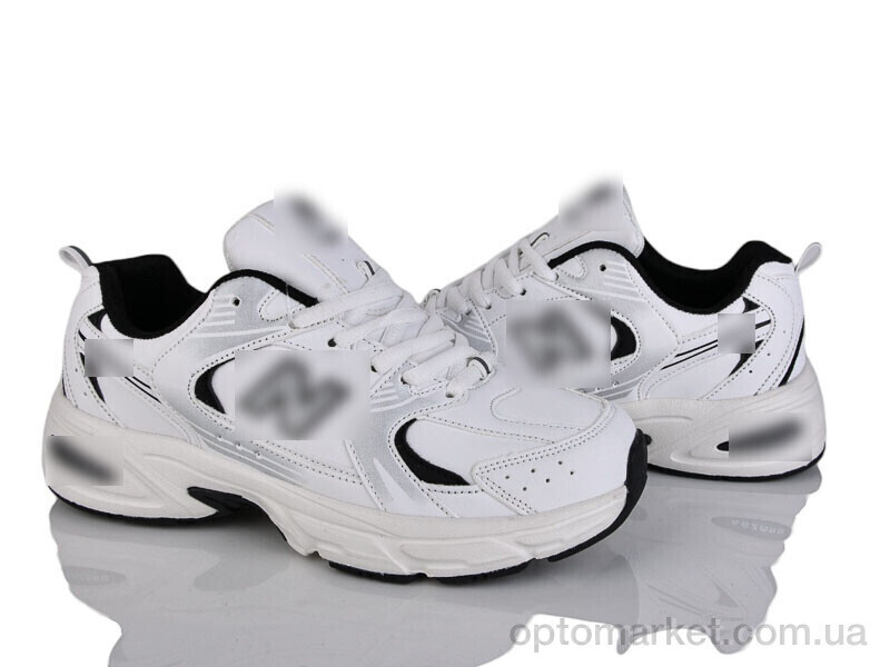 Купить Кросівки жіночі R676-1 N.w balance білий, фото 3