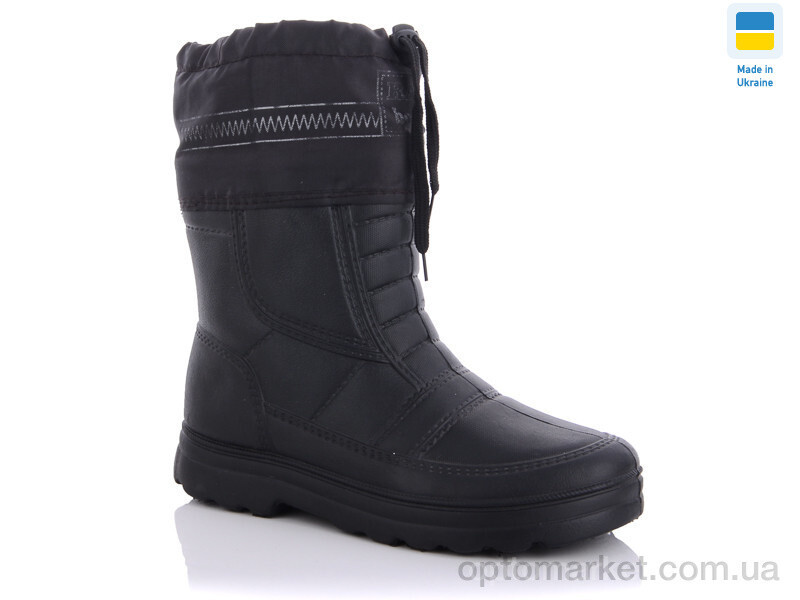 Купить Чоботи з піни чоловічі Рибак чорний Б01 Krok чорний, фото 2