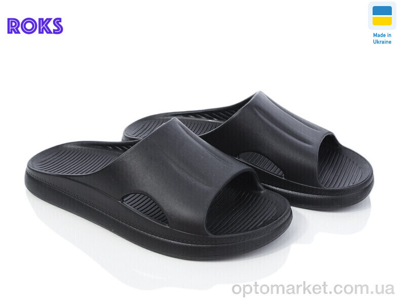 Купить Шльопанці жіночі Roksol 510-010 Roks чорний, фото 2